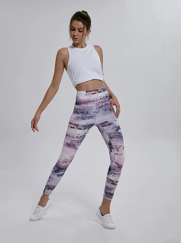 Anti-sweat New Print Gym Fitness Leggings Mssza