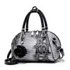 Appliques Crocodile Pattern Small Shell Messenger Shoulder Tote Bags Mssza