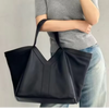 Appliques Genuine Leather Casual Tote Shoulder Bag Mssza
