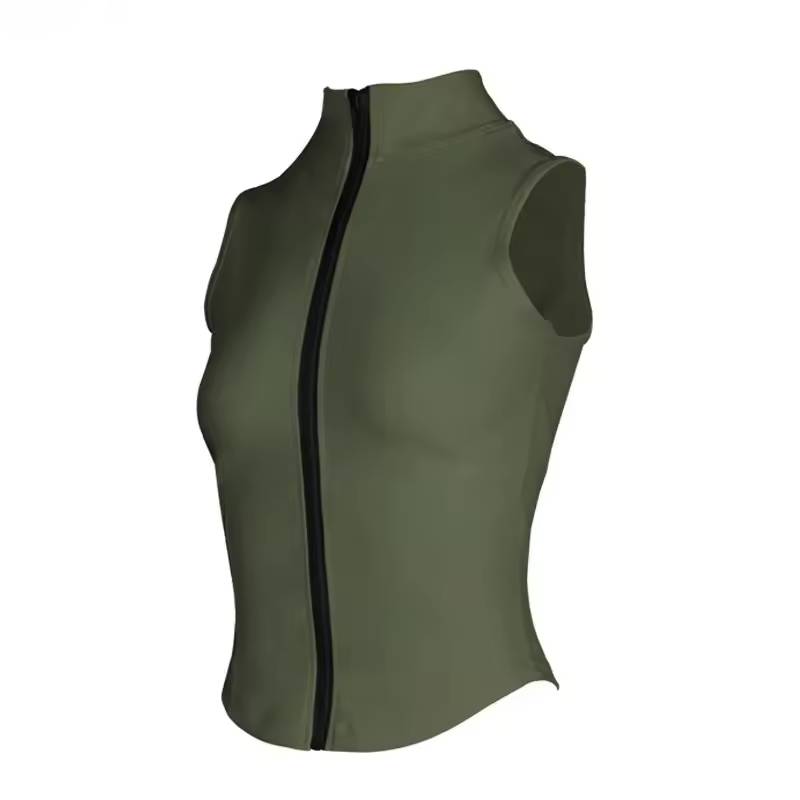 Athletic Nylon High Neck Fitness Breathable Yoga Tops Mssza