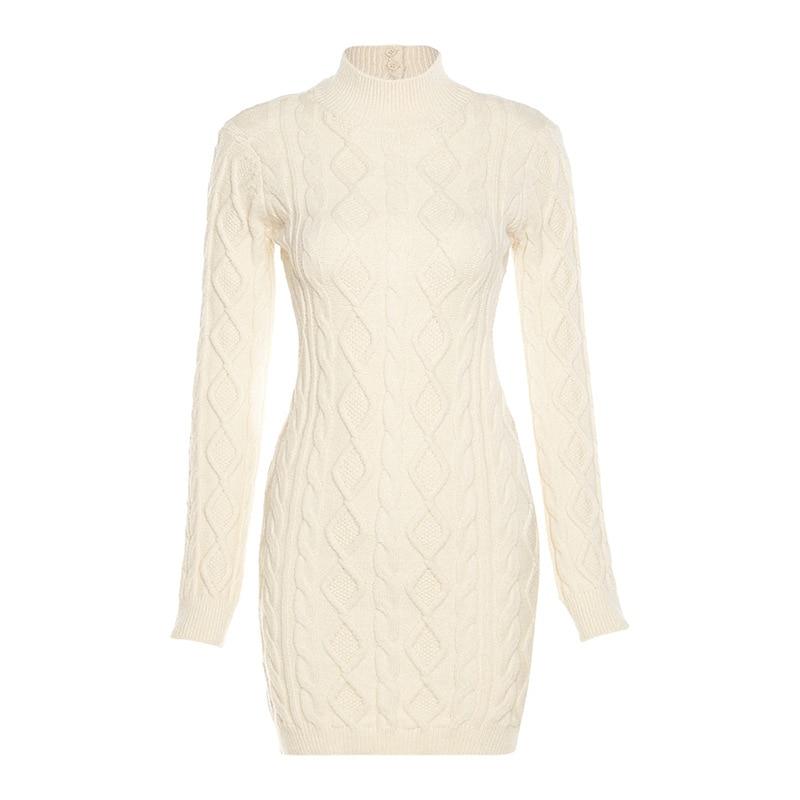 Knitted Sweater Dresses Fall Winter Clothes Mssaz Desses