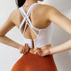 Back Closure High Impact Workout Fitness Wear Gym Push Up Sports Bra Mssza