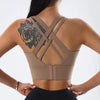 Back Closure High Impact Workout Fitness Wear Gym Push Up Sports Bra Mssza