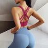 Back Closure High Impact Workout Fitness Wear Gym Push Up Sports Bra Mssza