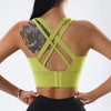 Back Closure High Impact Workout Sport Top Crop Fitness Wear For Yoga Gym Brassiere Bra Mssza