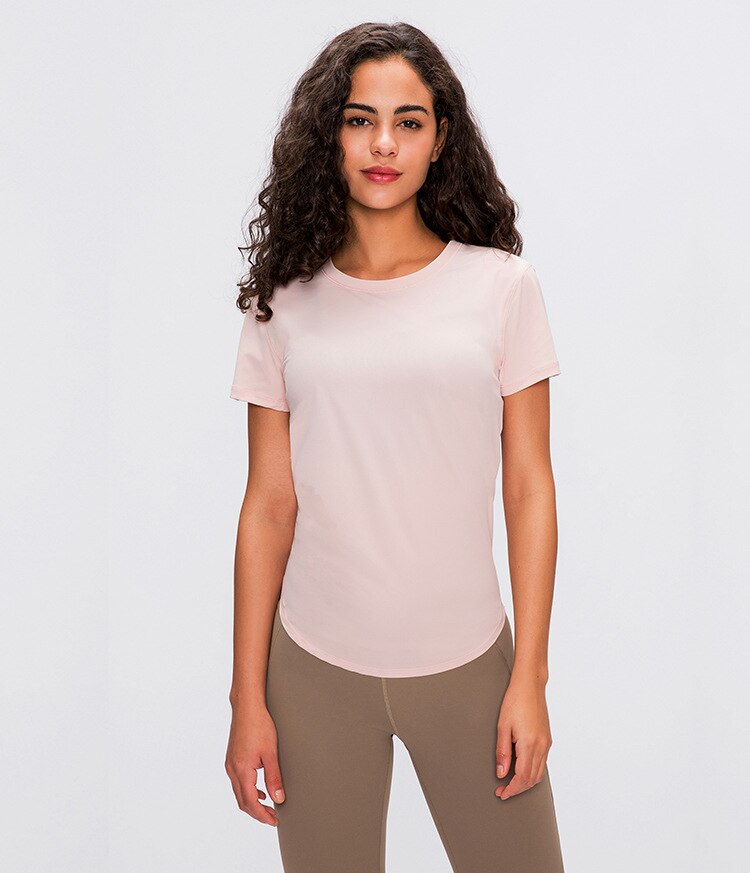 Back mesh patchwork yoga sports shirt Mssza