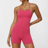 Backless Set Fitness Bodysuit Sports Siamese Sportswear Workout Jumpsuit One-piece Playsuit Yoga Suit Mssza
