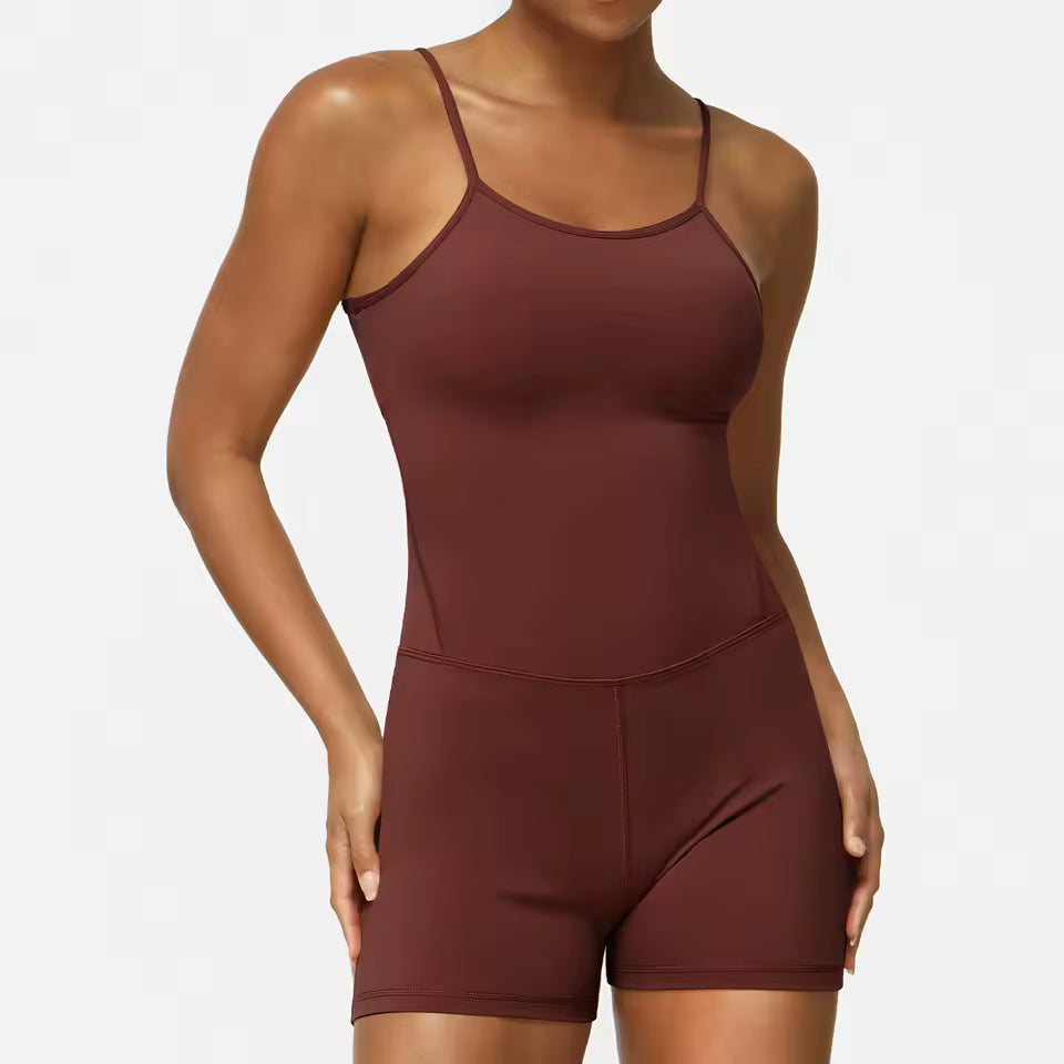 Backless Set Fitness Bodysuit Sports Siamese Sportswear Workout Jumpsuit One-piece Playsuit Yoga Suit Mssza