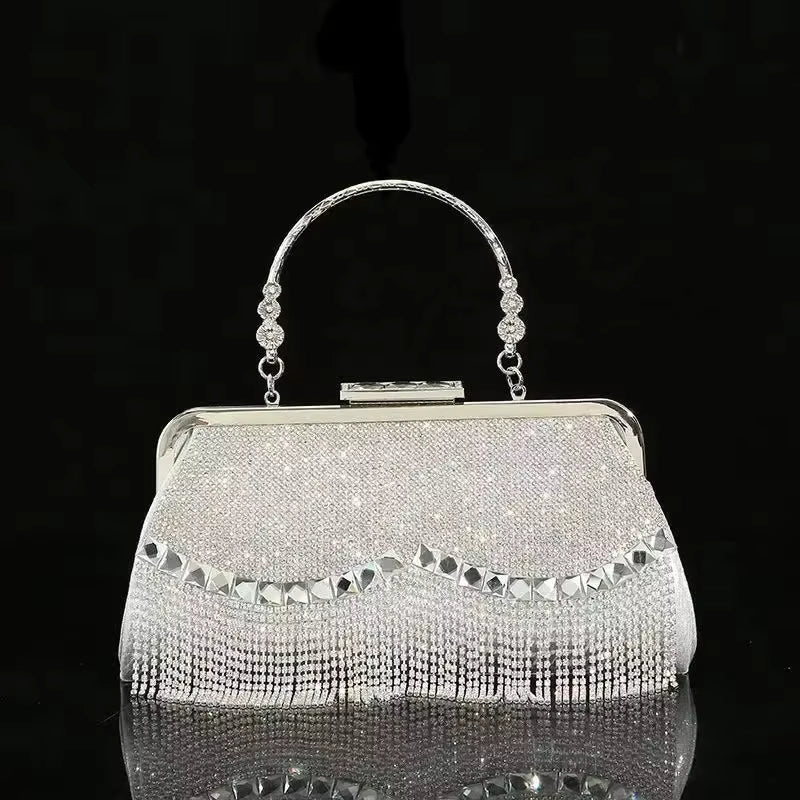 Banquet Diamond Luxury Party Wedding Bridal Dress Clutch Bag Mssza
