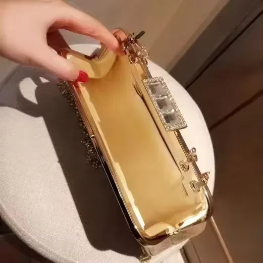 Banquet Diamond Luxury Party Wedding Bridal Dress Clutch Bag Mssza