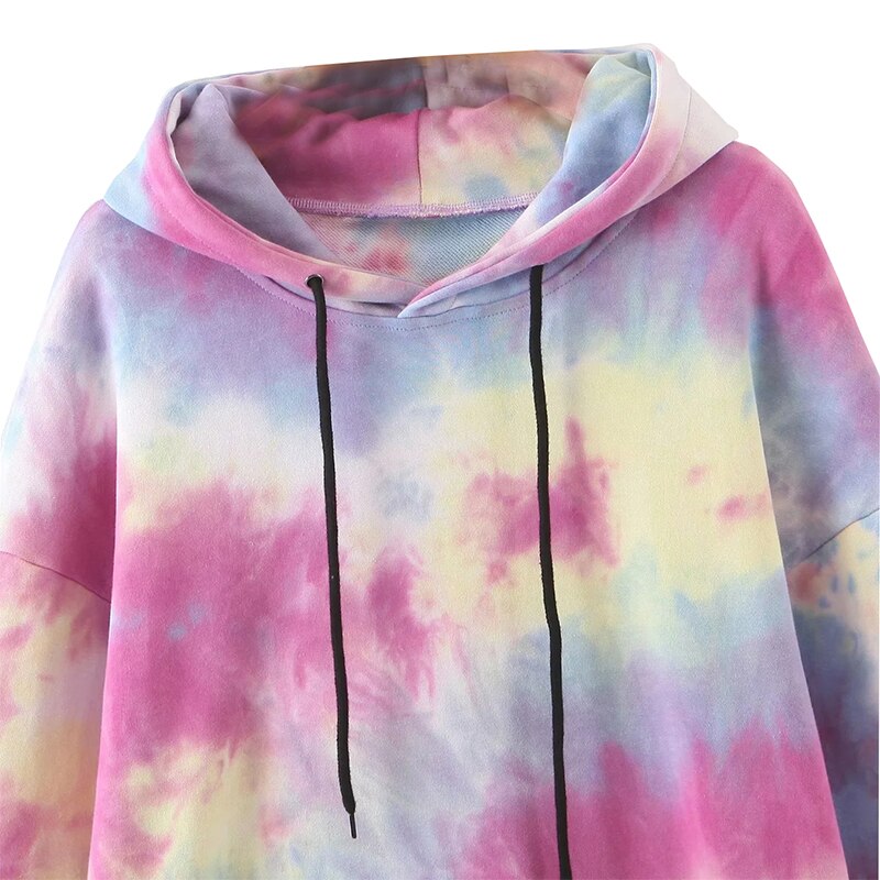 Batwing Sleeve Hooded Hoodies + Elastic Waist Half Pants Mssza