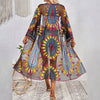 Beach Style Floral Embroidery Bohemian Bikini Kimono Cover-ups Mssza
