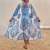 Beach Style Floral Embroidery Bohemian Bikini Kimono Cover-ups Mssza