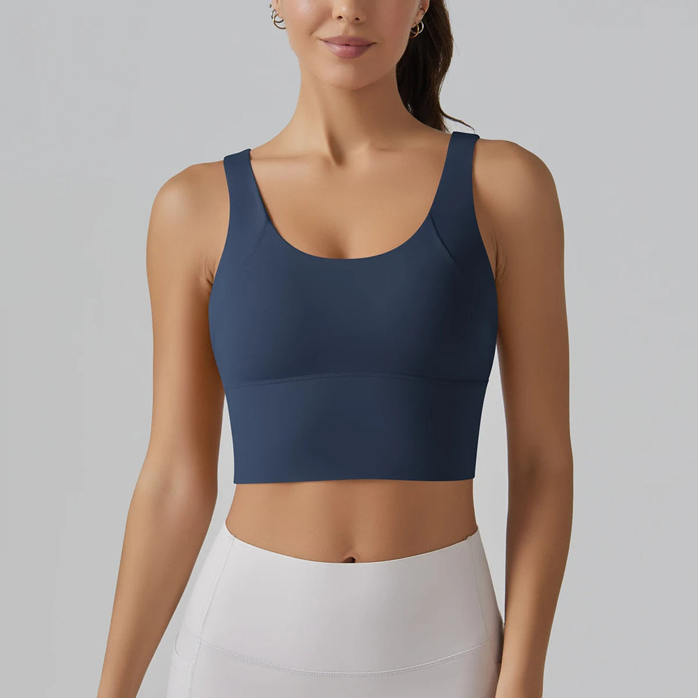 Beautiful Back Sports Running External Wear Training Fitness Yoga Tank Top Bra Mssza