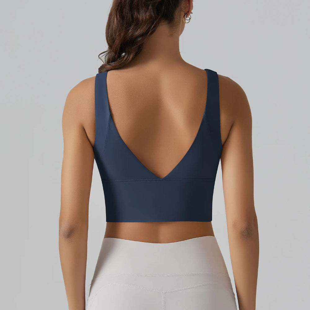 Beautiful Back Sports Running External Wear Training Fitness Yoga Tank Top Bra Mssza