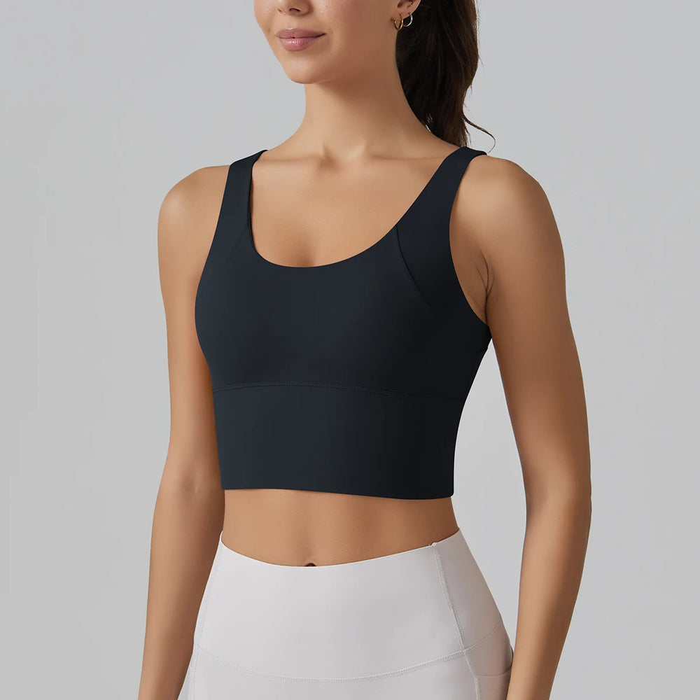 Beautiful Back Sports Running External Wear Training Fitness Yoga Tank Top Bra Mssza