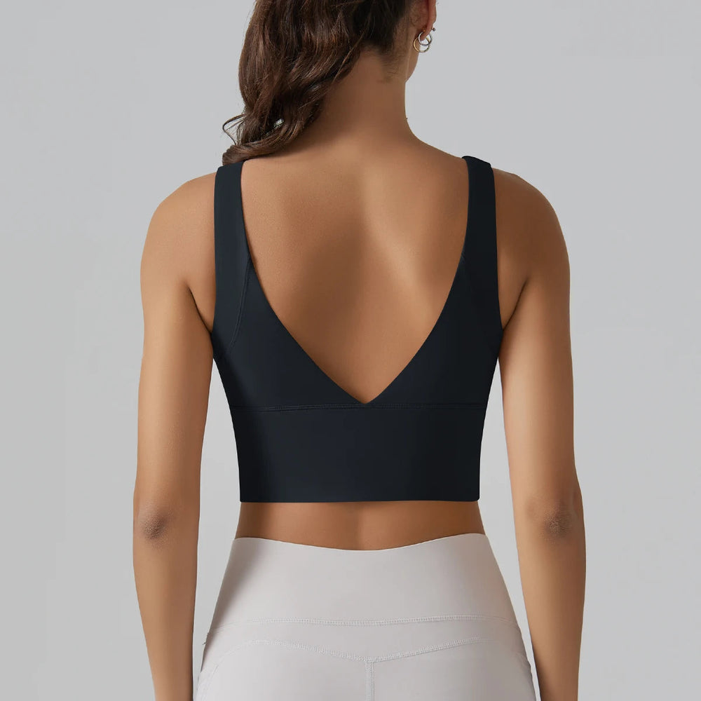 Beautiful Back Sports Running External Wear Training Fitness Yoga Tank Top Bra Mssza