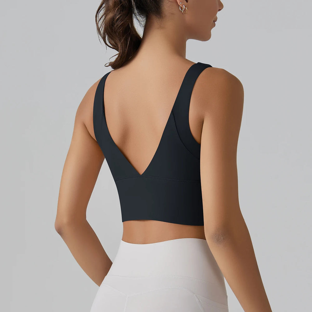 Beautiful Back Sports Running External Wear Training Fitness Yoga Tank Top Bra Mssza