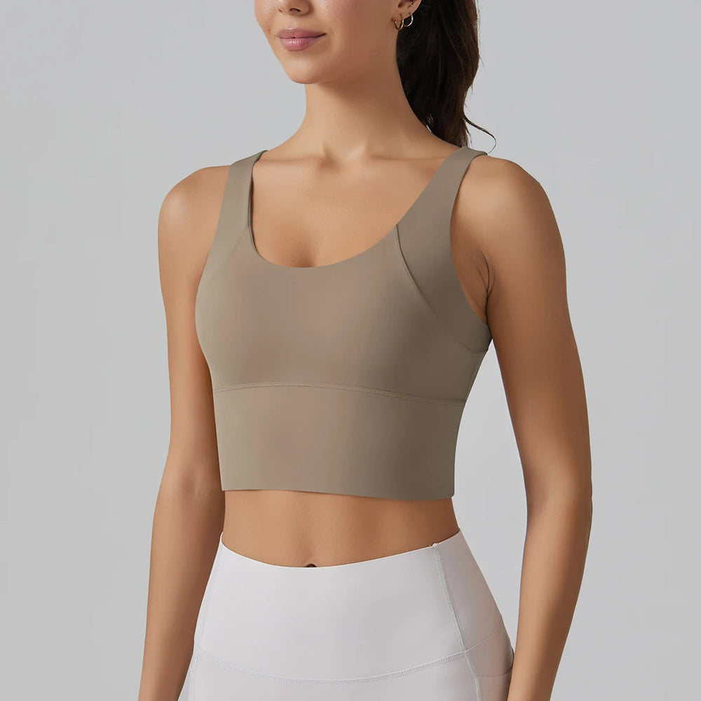 Beautiful Back Sports Running External Wear Training Fitness Yoga Tank Top Bra Mssza