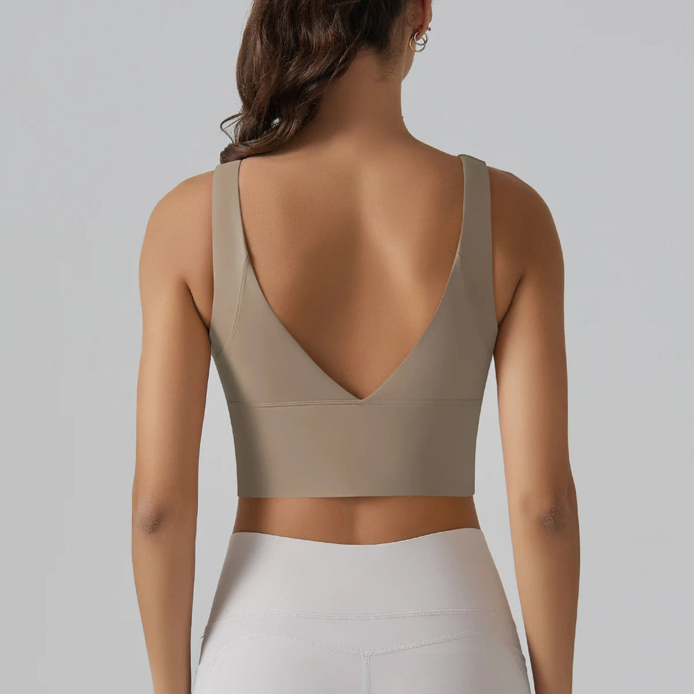 Beautiful Back Sports Running External Wear Training Fitness Yoga Tank Top Bra Mssza