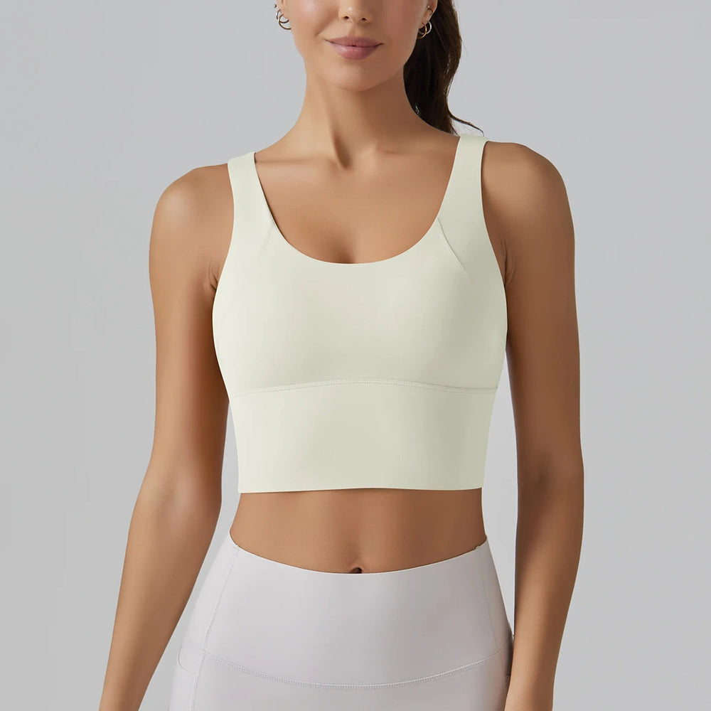 Beautiful Back Sports Running External Wear Training Fitness Yoga Tank Top Bra Mssza