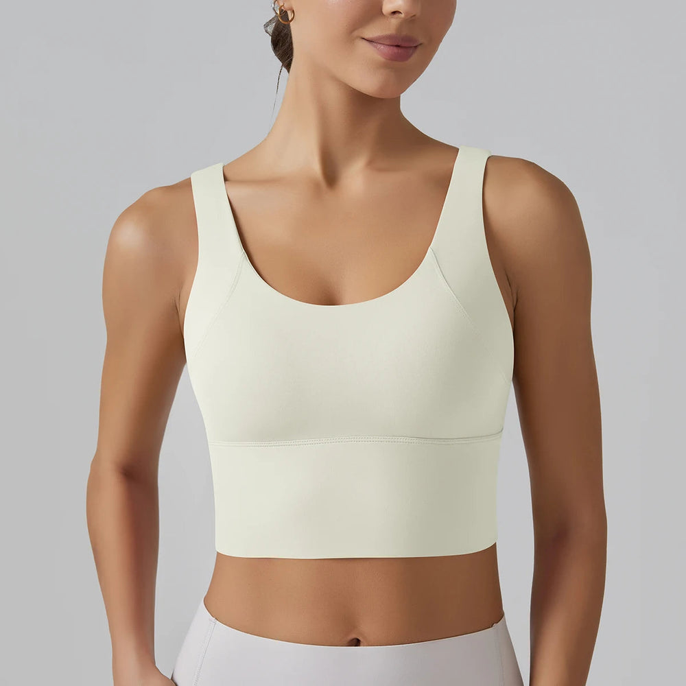 Beautiful Back Sports Running External Wear Training Fitness Yoga Tank Top Bra Mssza