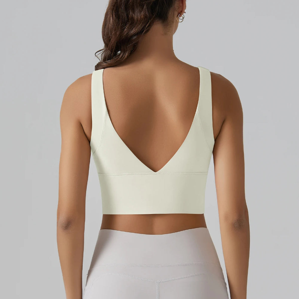 Beautiful Back Sports Running External Wear Training Fitness Yoga Tank Top Bra Mssza