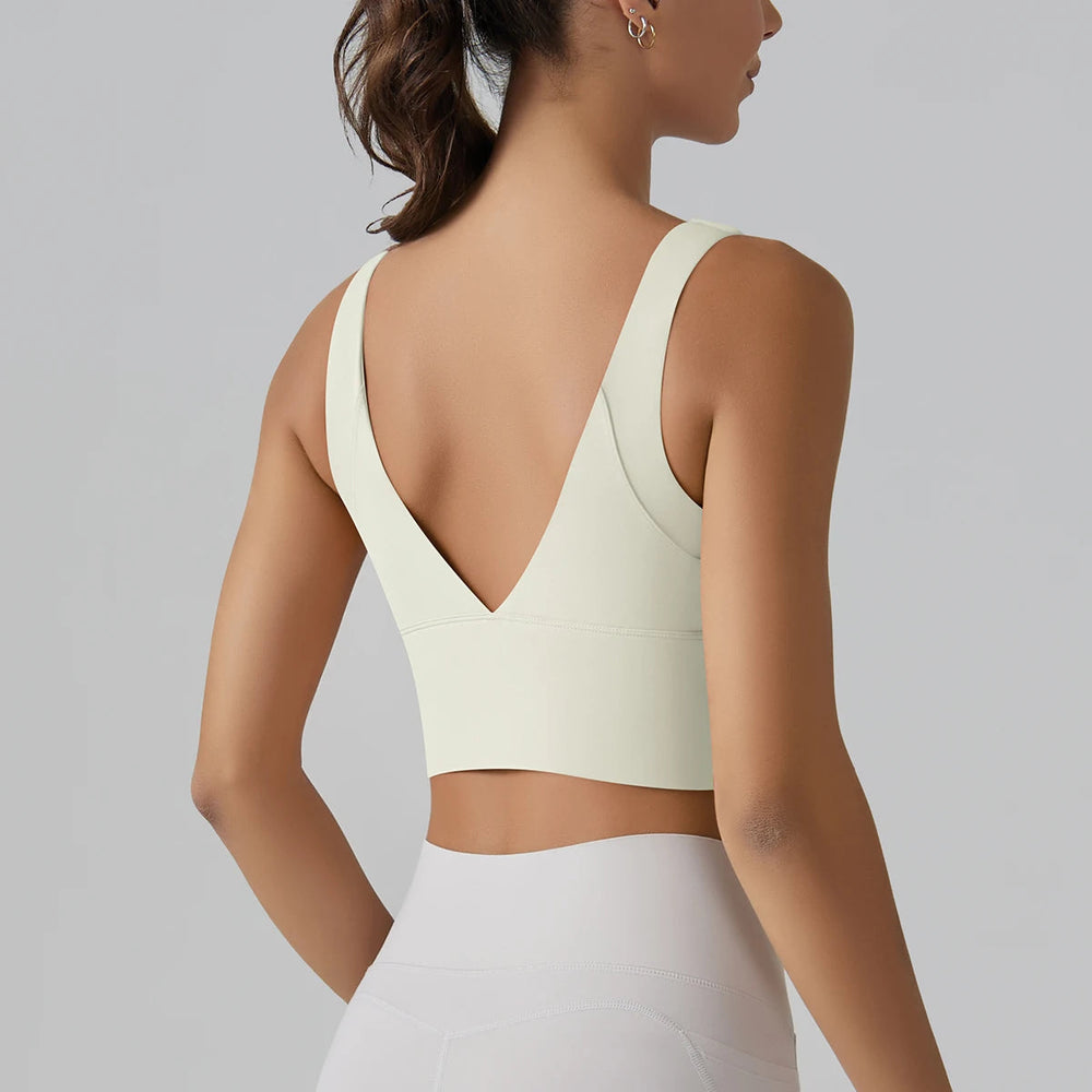 Beautiful Back Sports Running External Wear Training Fitness Yoga Tank Top Bra Mssza