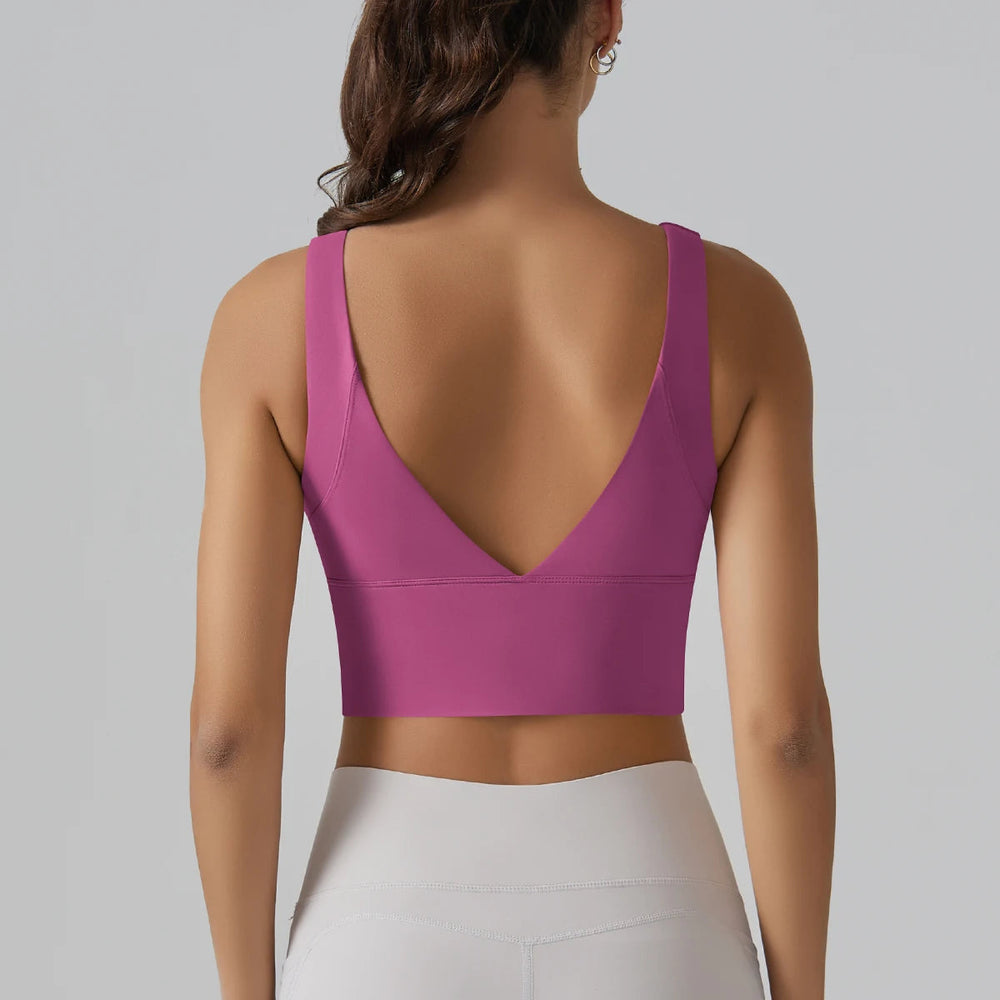 Beautiful Back Sports Running External Wear Training Fitness Yoga Tank Top Bra Mssza