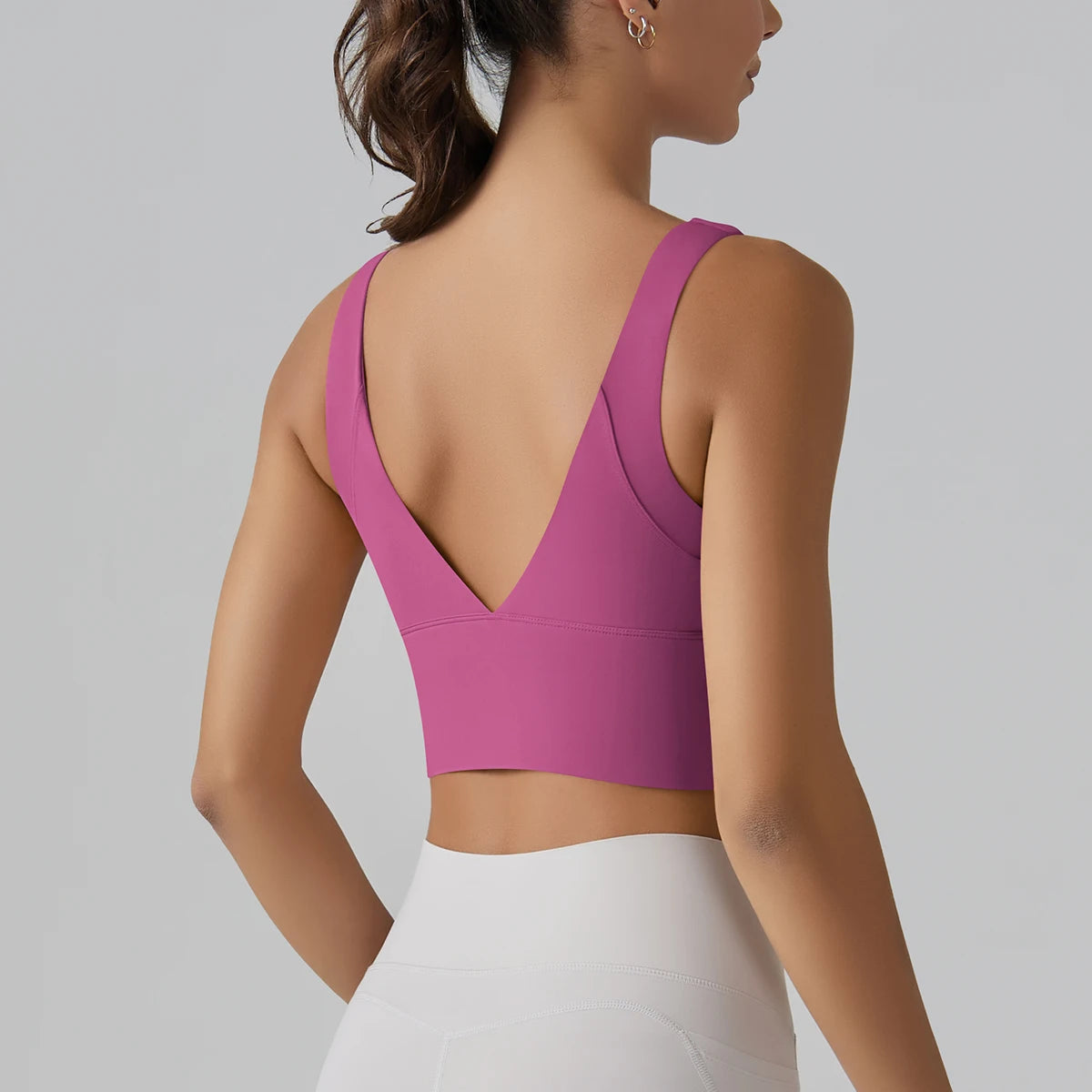 Beautiful Back Sports Running External Wear Training Fitness Yoga Tank Top Bra Mssza