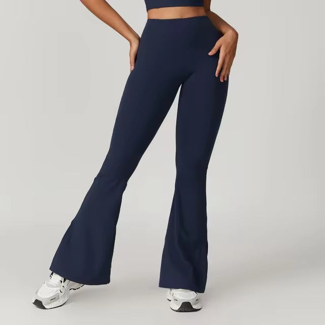 Bell-bottoms High Waist Workout Fitness Wide Leg Yoga Pants Mssza