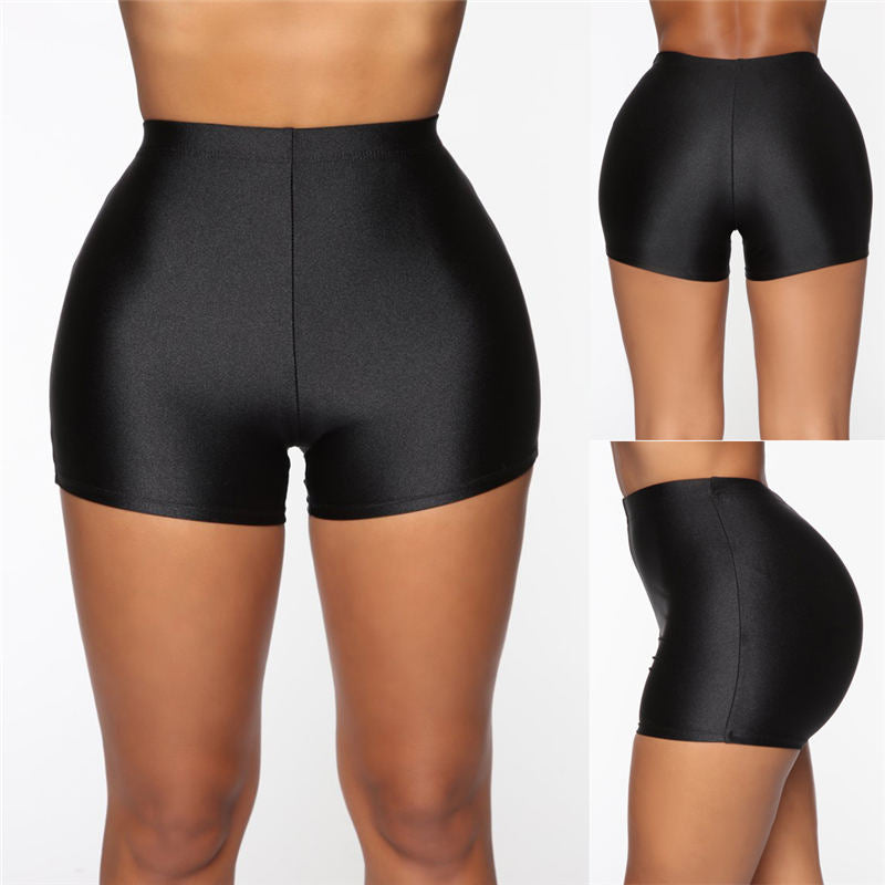 Bike Running Stretch Workout Solid Sports Wear Shorts Mssza