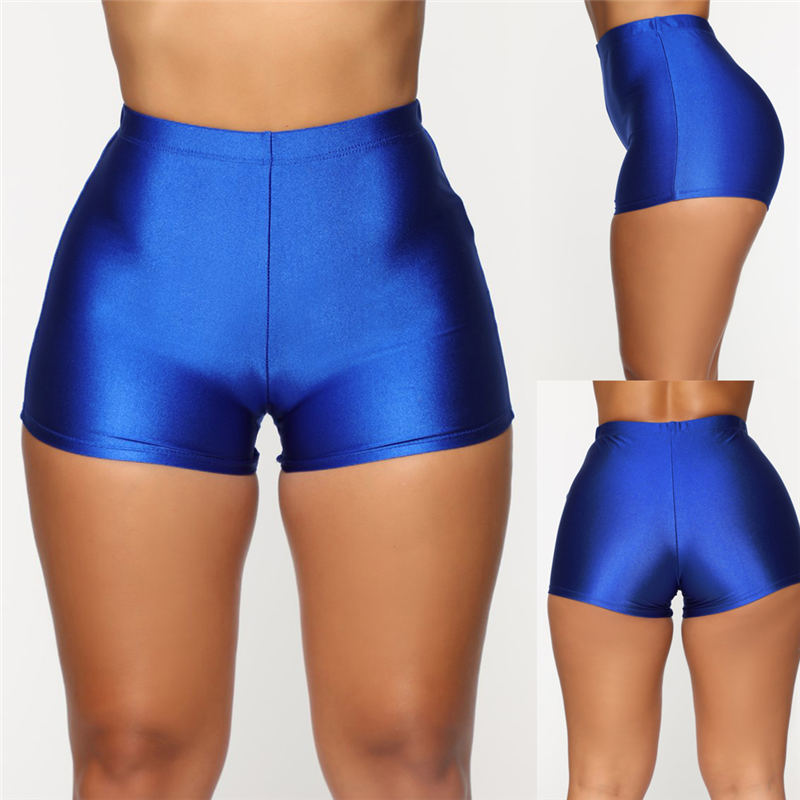 Bike Running Stretch Workout Solid Sports Wear Shorts Mssza