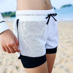 Biker Athletic Loose Sport Shorts Mssza