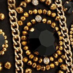 Black Satin Clutch Bag Bohemia Style Rhinestone Cocktail Party Prom Female Clutch Chic Chain Classic Boxy Shape Designer Clutch Mssza