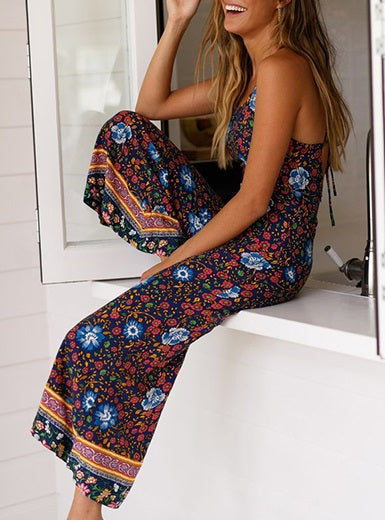 BoHo Style Full Legs Jumpsuit Mssza