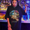 Bohemian Geometric Letter Print Pattern Short Sleeved T-shirt Mssza
