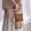 Bohemian Woven Hollow Out Beach Tassel Messenger Bags Mssza
