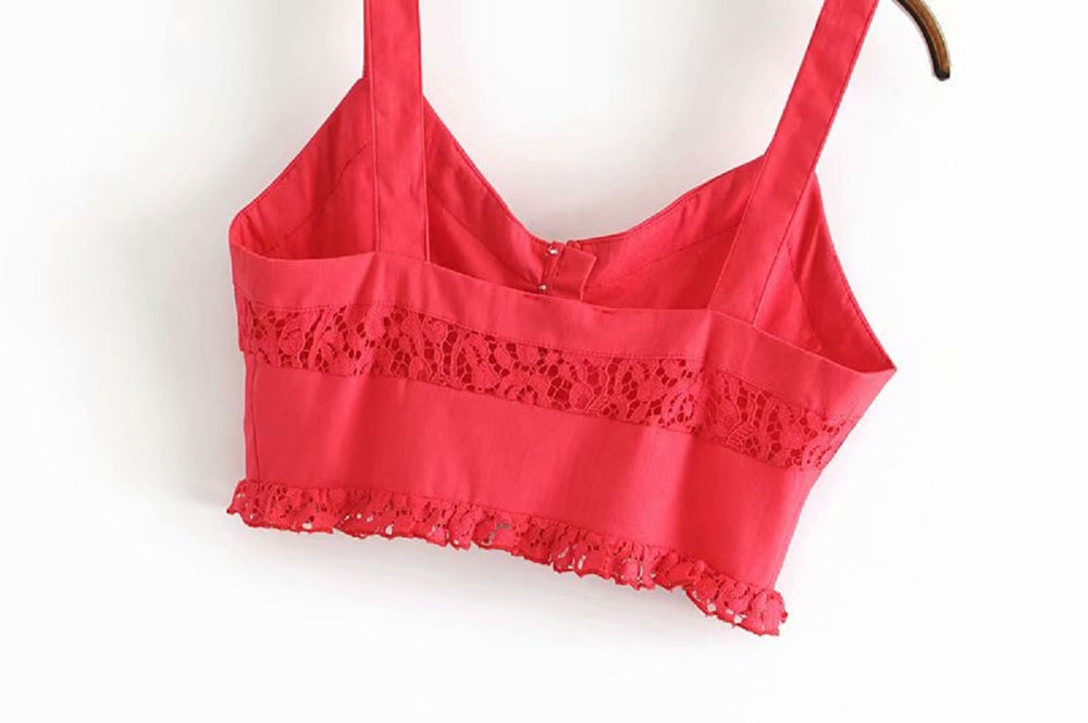 Bohemian sleeveless tank vest crop tops Mssza