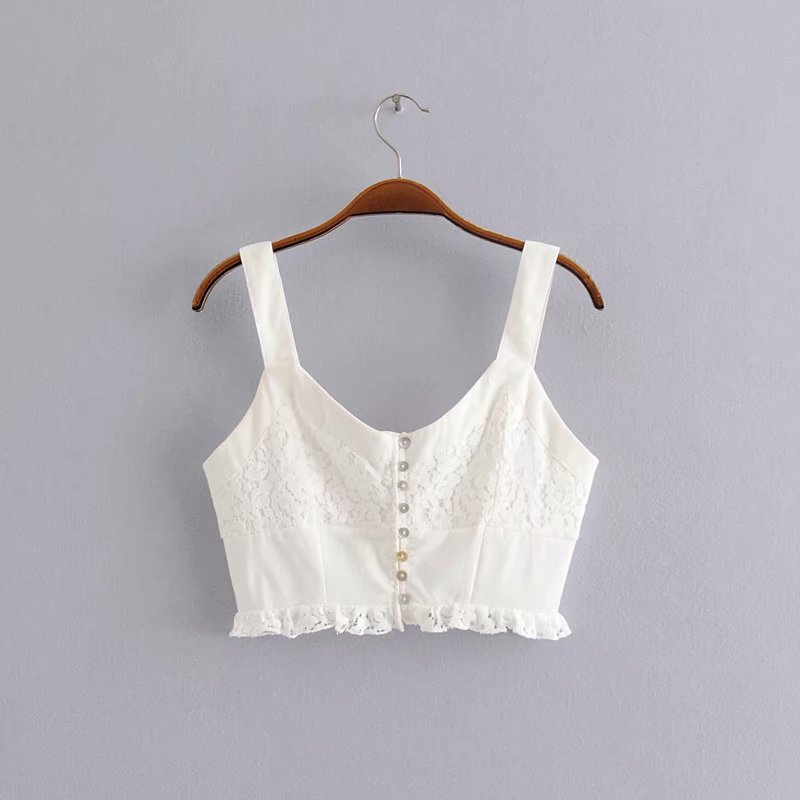 Bohemian sleeveless tank vest crop tops Mssza