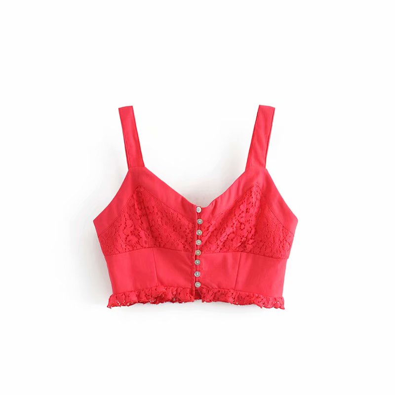 Bohemian sleeveless tank vest crop tops Mssza
