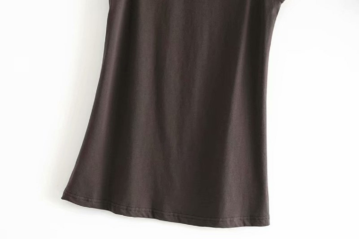 Boho chic sleeveless cartoon print tank tops Mssza