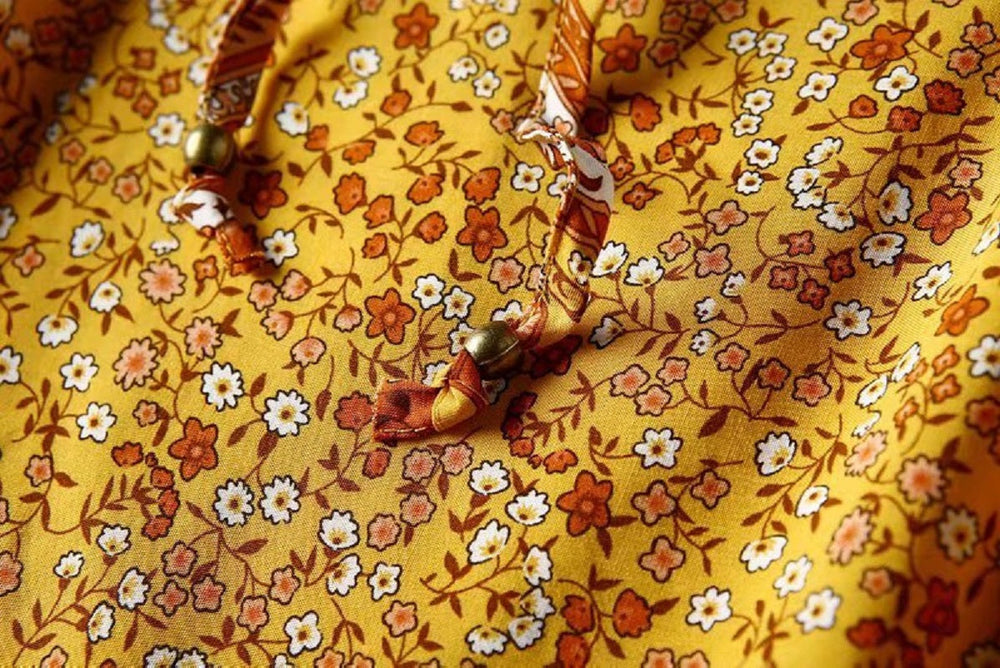 Boho chic floral print sleeveless crop tops Mssza