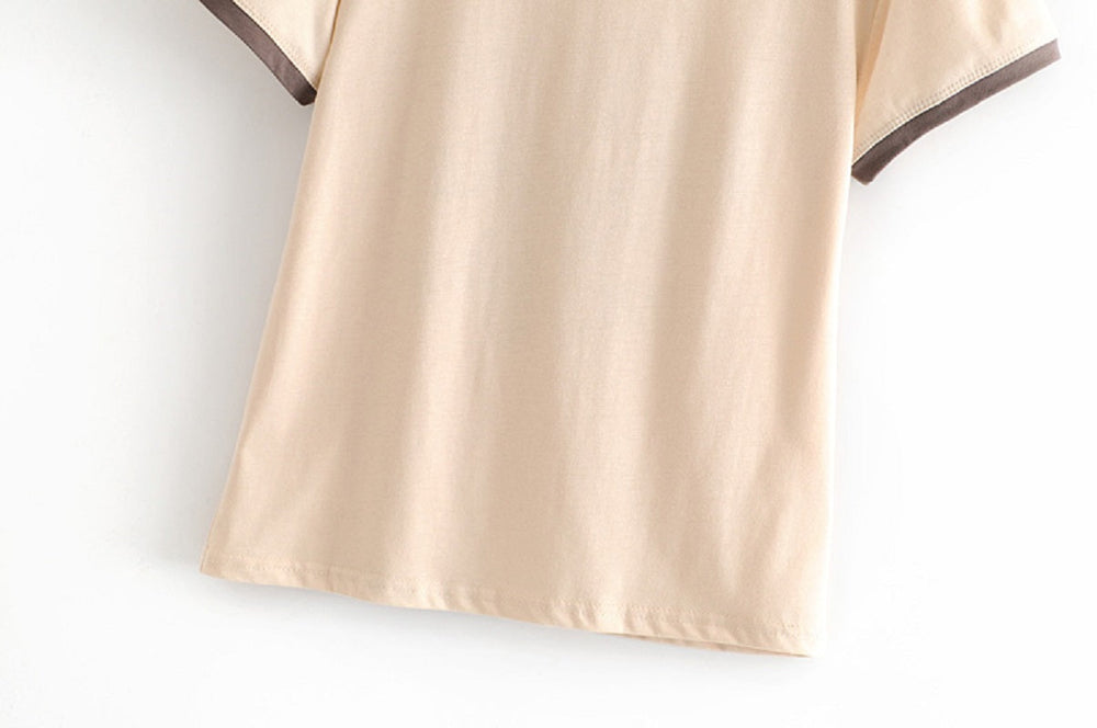 Boho chic star and moon printed tops t-shirt Mssza