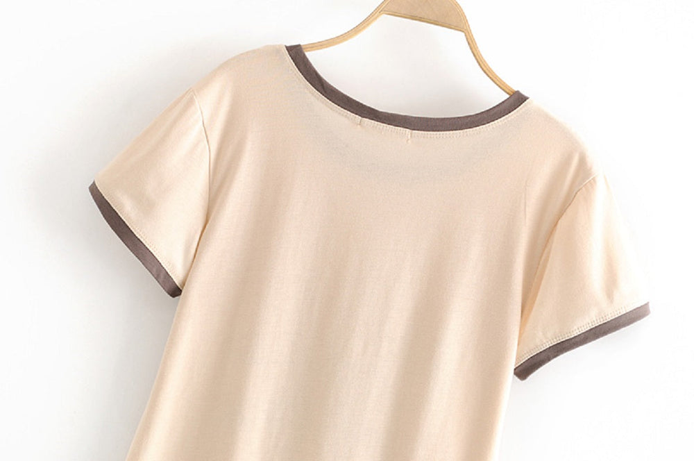Boho chic star and moon printed tops t-shirt Mssza