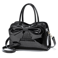 Bowknot Casual Tote Top-Handle Shoulder Handbag Mssza