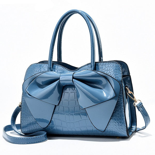 Bowknot Casual Tote Top-Handle Shoulder Handbag Mssza