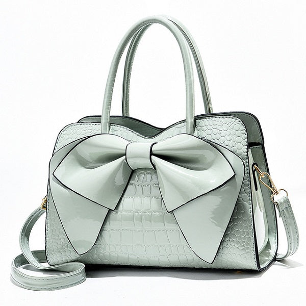 Bowknot Casual Tote Top-Handle Shoulder Handbag Mssza