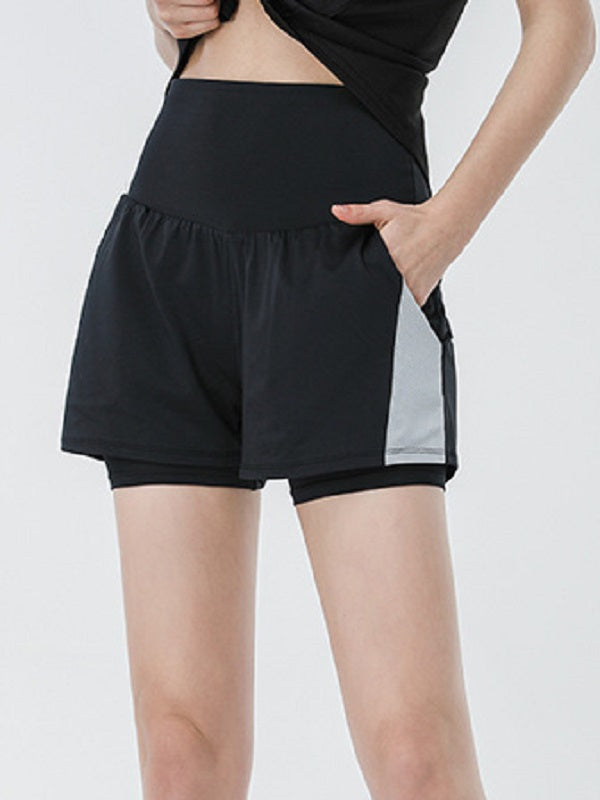 Breathable High Waist Security Yoga Shorts Mssza