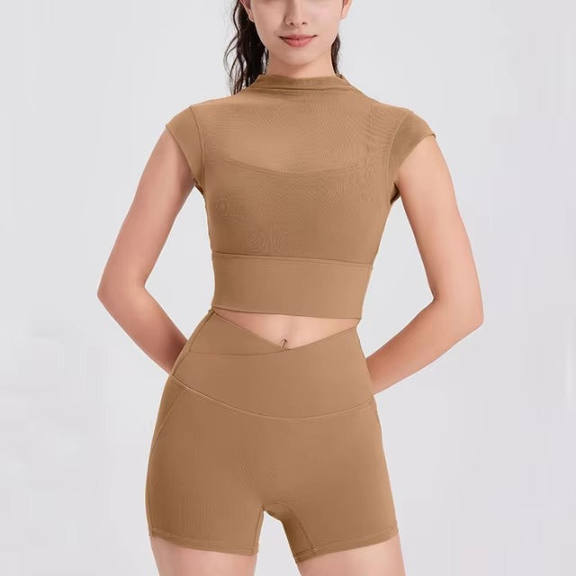 Breathable Quick Dry Gym Running Two Pieces Two Pieces Mssza